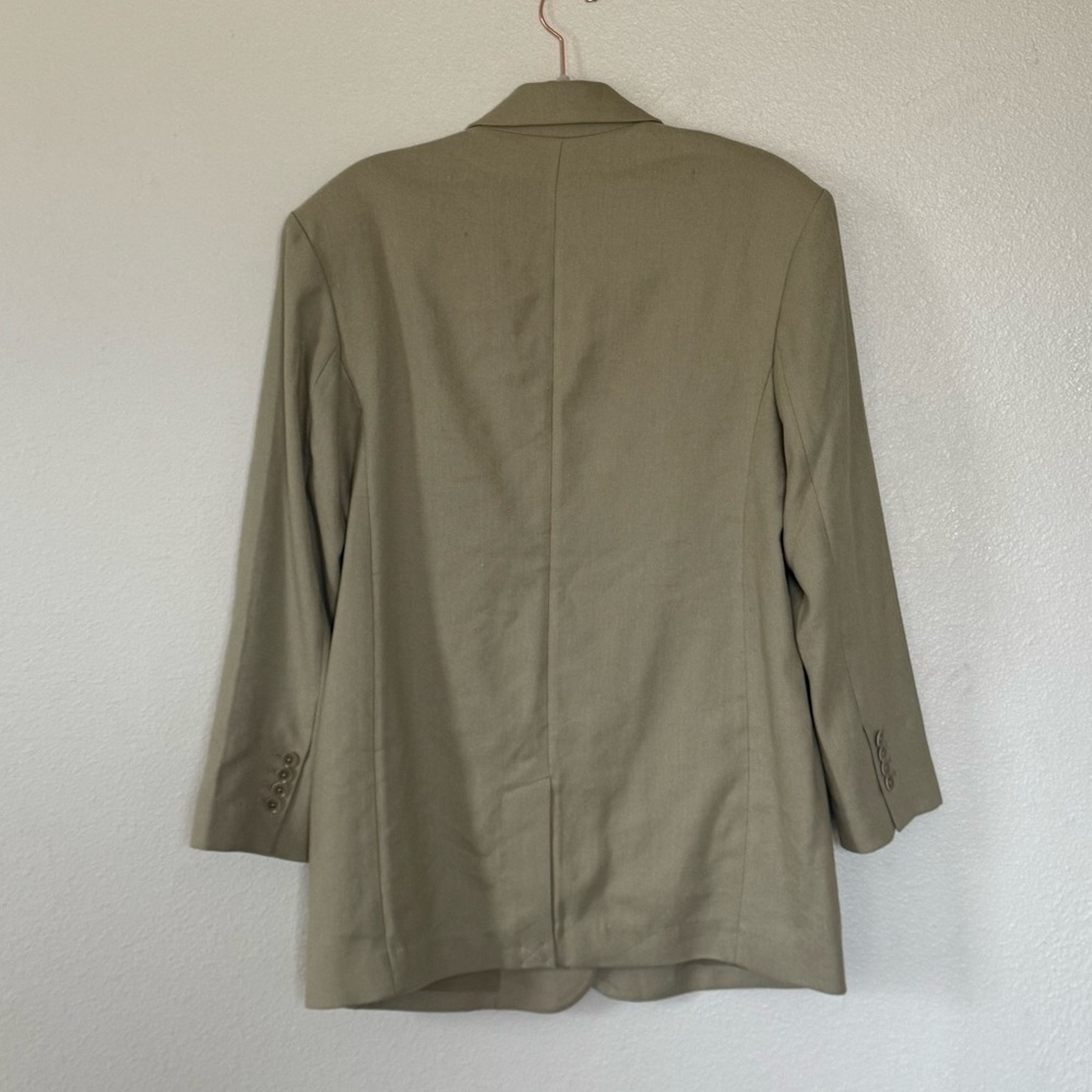 NEW EXPRESS ELM LINEN BLEND OVERSIZED BOYFRIEND BLAZER SZ M MEDIUM NEW $168 - Picture 4 of 11